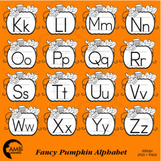 Fancy Pumpkin Alphabet