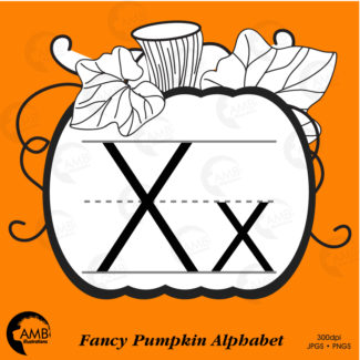 Fancy Pumpkin Alphabet