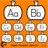 Simple Pumpkin Alphabet