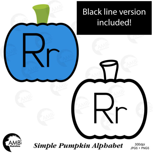 Colorful Pumpkin Alphabet