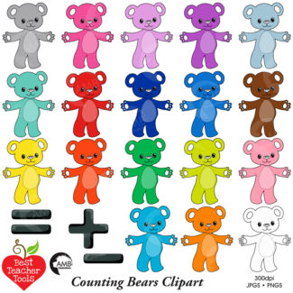 Counting Bears Clipart