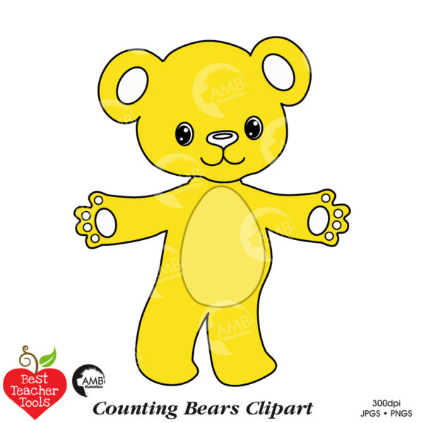 Counting Bears Clipart