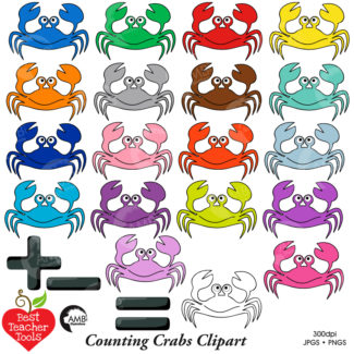 Counting Crabs Clipart