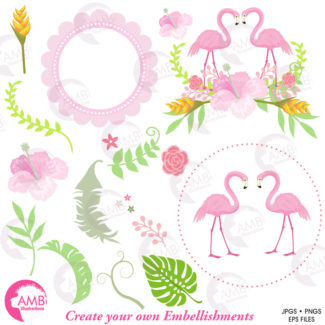 Flamingo Summer Clipart