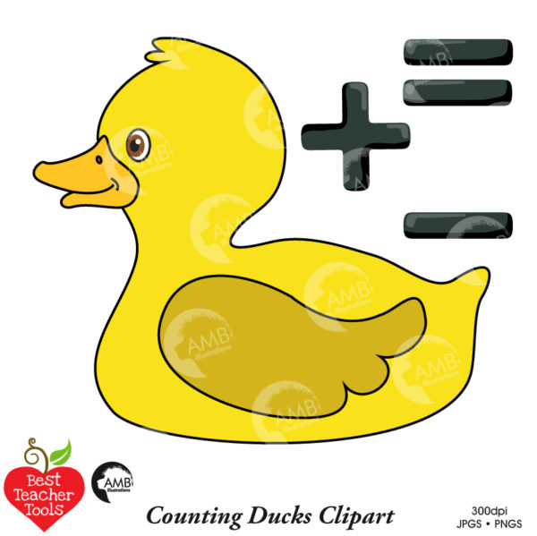 Counting Ducks Clipart