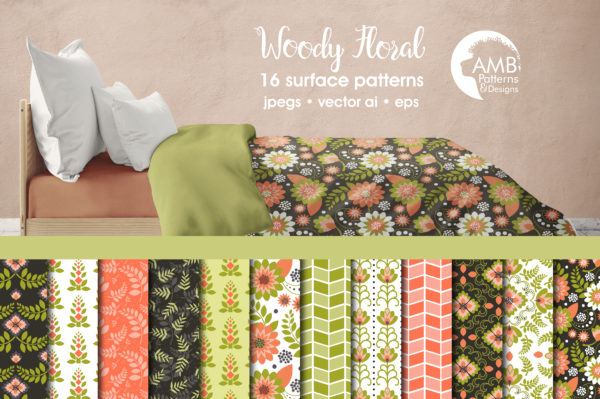 Woodland Flowers Patterns