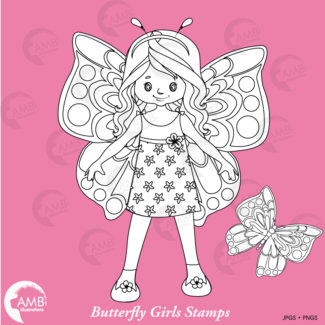 Butterfly Digital Stamps