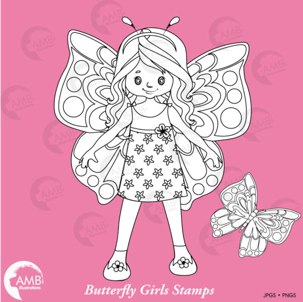 Butterfly Digital Stamps