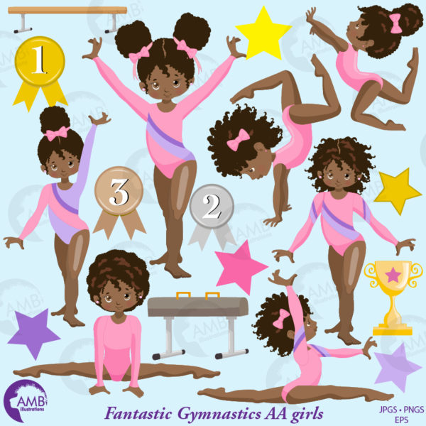 African American Gymnastic Girls