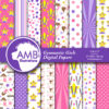 16 Gymnastic Girls Patterns papers