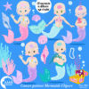 Bald Mermaid Clipart