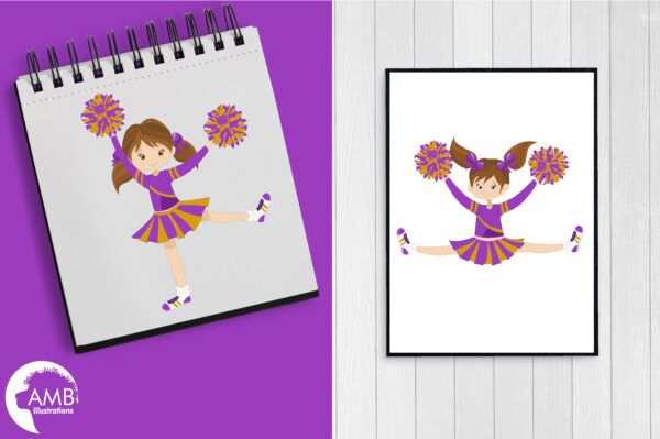 Purple and Gold Cheerleaders