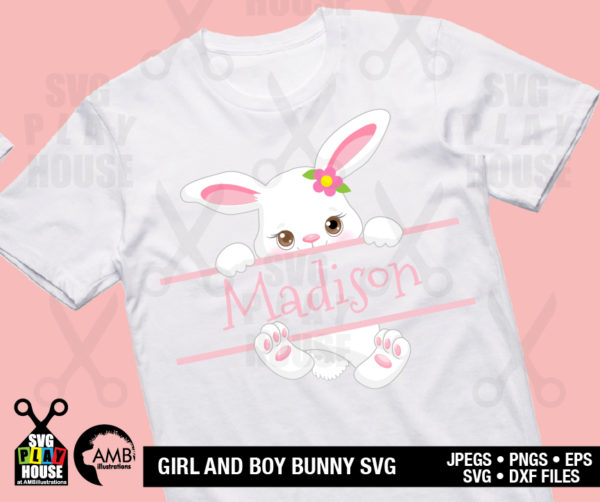 Easter Bunny Face SVG Clipart