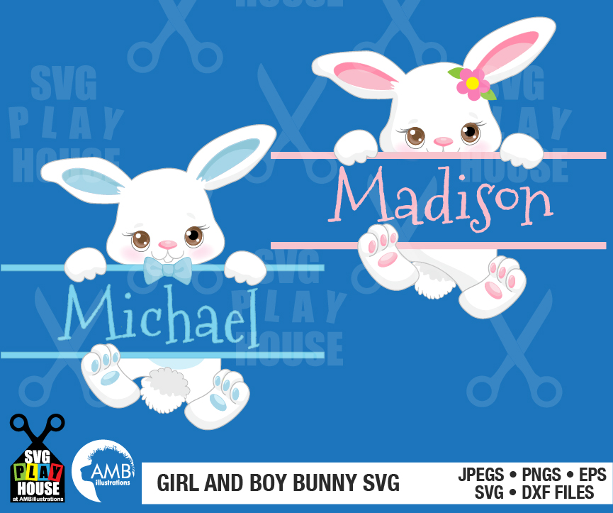 Bunny SVG, Easter SVG, Bunny split svg, Bunny Face Clipart, SPH-164