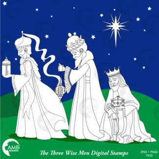 Christmas Three Wise Men Stamps
