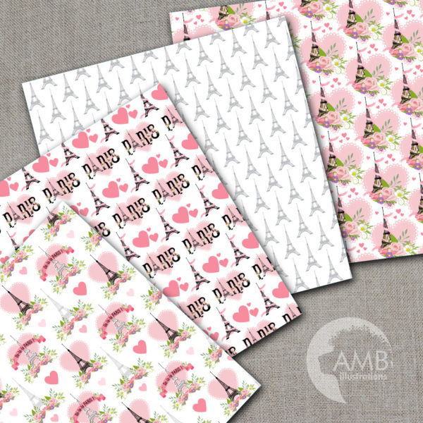 Romantic Pink Paris Patterns