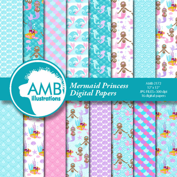 Bald Mermaid Patterns AMB 2172