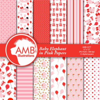 Baby Pink Elephants Papers