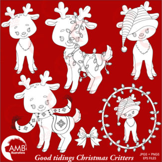 Reindeer for Christmas Stamps