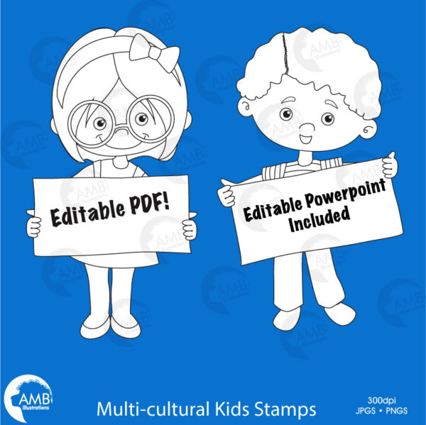 Multi-Cultural Kids Stamps