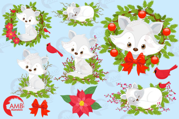 Cute Holiday Foxes