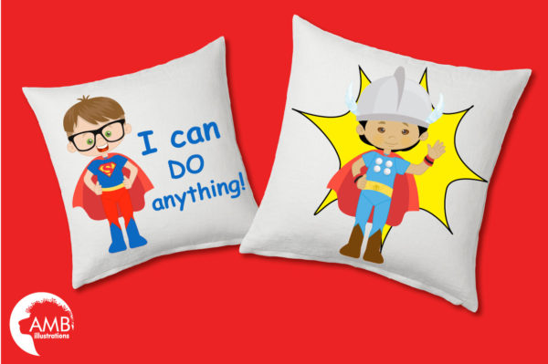 Superhero Kids Clipart