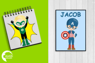 Superhero Kids Clipart