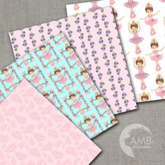 Floral Pink Ballet Papers