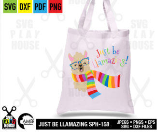 Llama Face with Rainbows SVG