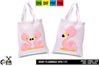 Baby Pink Flamingos SVG