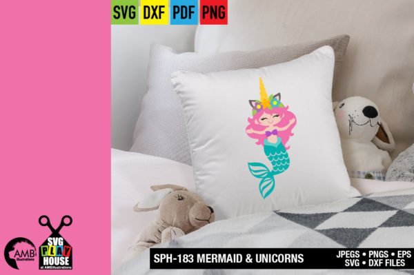 Unicorn Mermaid SVG
