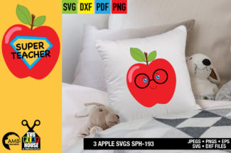 Apple for a Super Teacher SVG