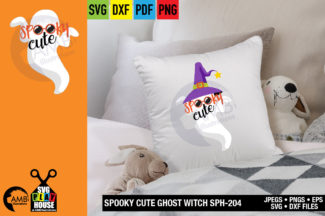 Spooky Witch Ghost SVG