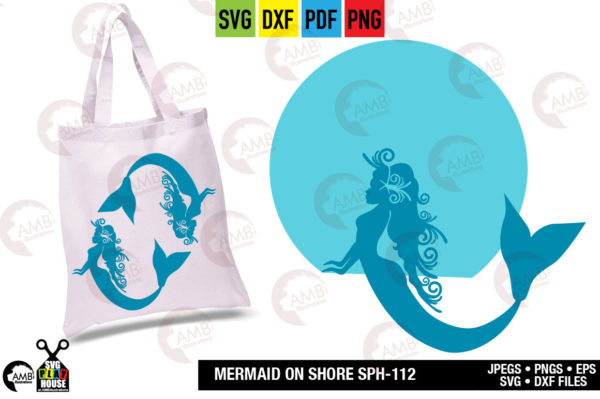 Mermaids on the Shore SVG