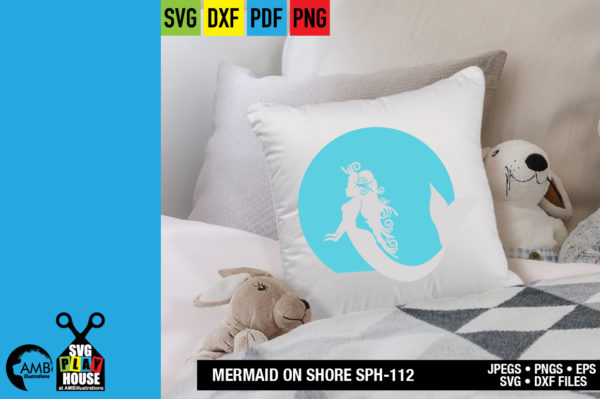 Mermaids on the Shore SVG