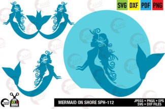 Mermaids on the Shore SVG