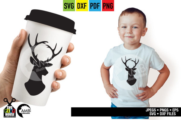 Beautiful Buck with Antlers SVG