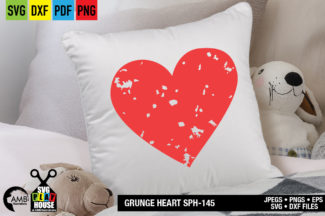 Distressed Grunge Heart SVG