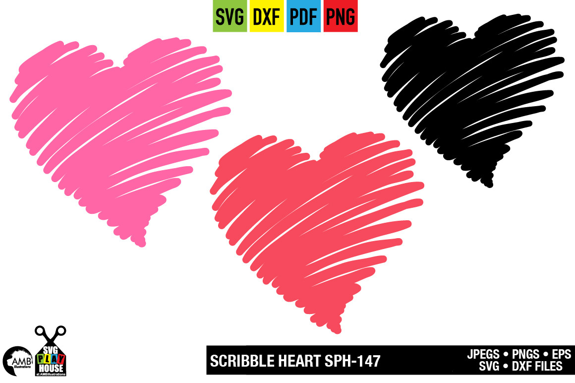 Scribble My Heart SVG Copy - AMBillustrations.com.