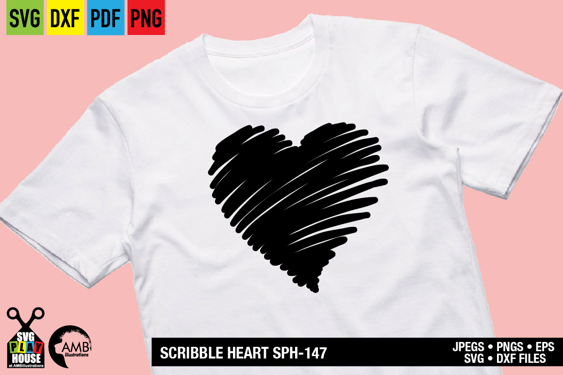 Download Scribble My Heart SVG | AMBillustrations.com
