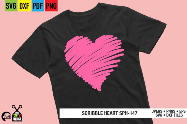 Scribble My Heart SVG