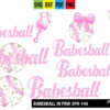 Baby Girl Pink Babesball Baseball SVG