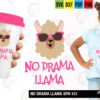 No Drama Llama Head SVG