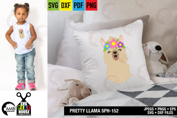 SPHC 152 PRETTY LLAMA SVG PREVIEWS 02