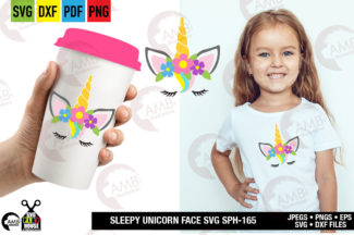 Unicorn Face Birthday SVG