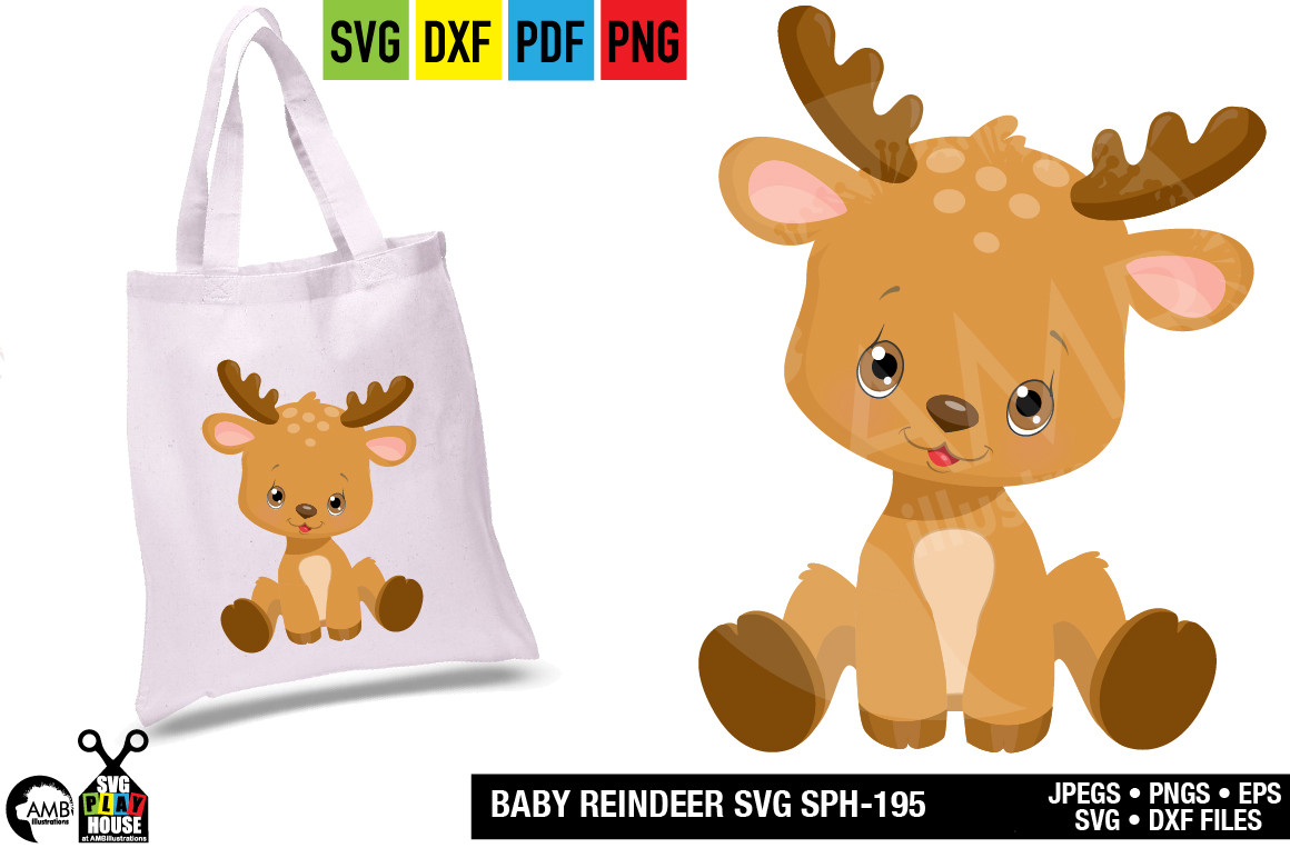 Download Baby Reindeer SVG | AMBillustrations.com