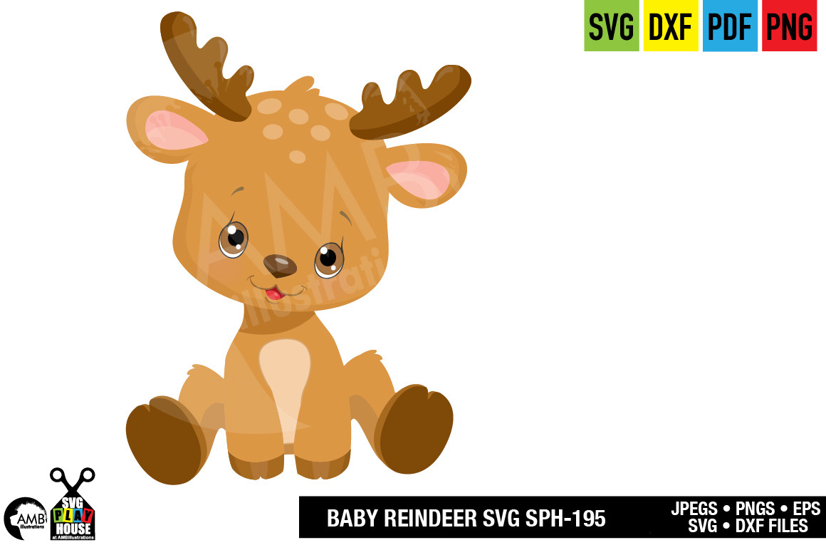 Download Baby Reindeer SVG | AMBillustrations.com
