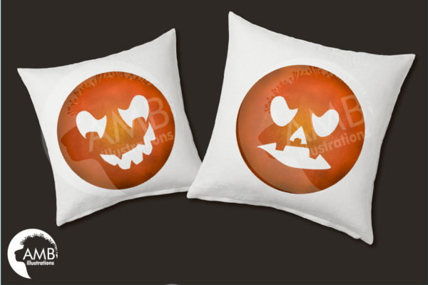 AMB 2651 HAUNTED MOON CLIPART PREVIEW 03