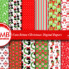AMB 2663 CHRISTMAS CATS PAPERS PREVIEW 1