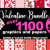 Valentine Graphics and Papers Mega Bundle